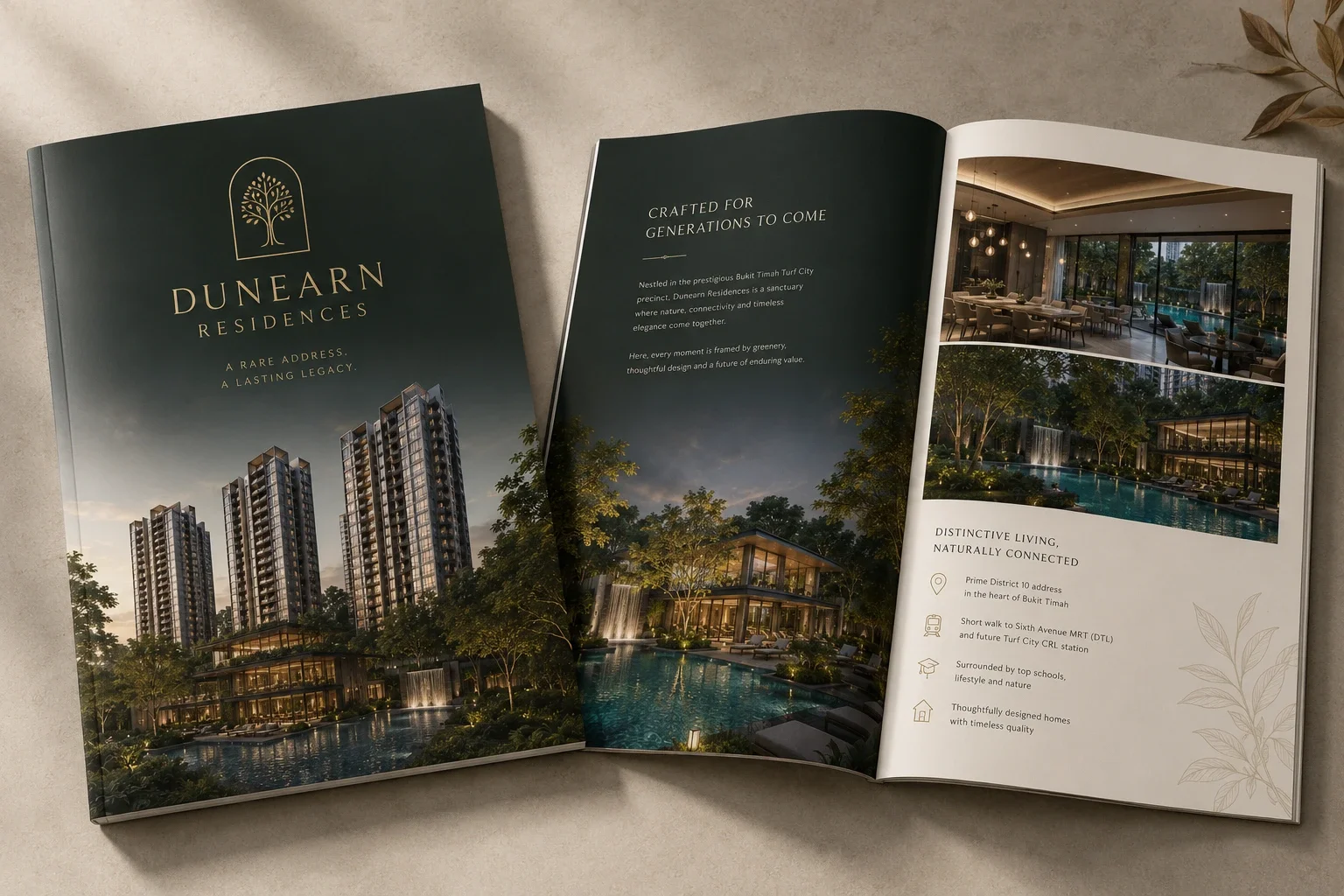 Dunearn Residences e-brochure cover mock-up showing the Dunearn Road GLS Parcel 2 project overview